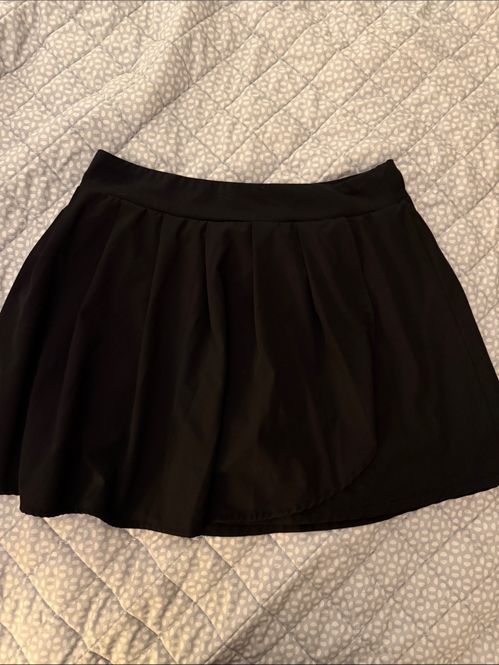 J. Crew Black Pleated Skort